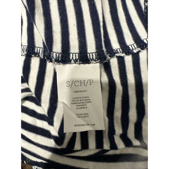 CAbi Long Sleeve Striped Asymmetrical Top Women’s Size Small #5064 Classic - Picture 5 of 5